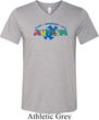 Autism Accept Understand Love Tri Blend V-neck