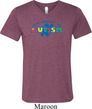 Autism Accept Understand Love Tri Blend V-neck