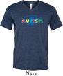 Autism Accept Understand Love Tri Blend V-neck