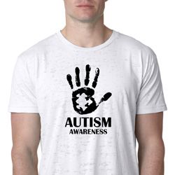 Autism Awareness Hand Burnout T-shirt