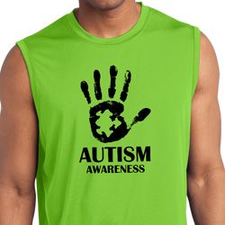 Autism Awareness Hand Dry Wicking Sleeveless Shirt
