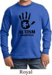 Autism Awareness Hand Kids Long Sleeve
