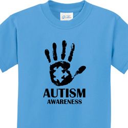 Autism Awareness Hand Kids Shirts