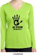 Autism Awareness Hand Ladies Dry Wicking Long Sleeve