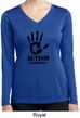Autism Awareness Hand Ladies Dry Wicking Long Sleeve
