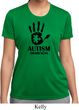 Autism Awareness Hand Ladies Dry Wicking T-shirt