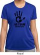 Autism Awareness Hand Ladies Dry Wicking T-shirt