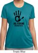 Autism Awareness Hand Ladies Dry Wicking T-shirt