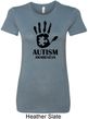 Autism Awareness Hand Ladies Longer Length Shirt