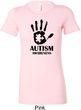 Autism Awareness Hand Ladies Longer Length Shirt