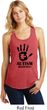 Autism Awareness Hand Ladies Racerback Tank Top