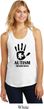 Autism Awareness Hand Ladies Racerback Tank Top