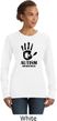 Autism Awareness Hand Ladies Sweatshirt