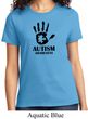 Autism Awareness Hand Ladies T-shirt
