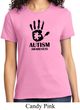 Autism Awareness Hand Ladies T-shirt