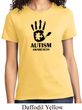 Autism Awareness Hand Ladies T-shirt