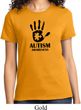 Autism Awareness Hand Ladies T-shirt