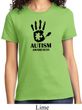 Autism Awareness Hand Ladies T-shirt