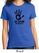 Autism Awareness Hand Ladies T-shirt