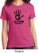 Autism Awareness Hand Ladies T-shirt