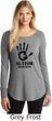 Autism Awareness Hand Ladies Tri Long Sleeve