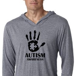 Autism Awareness Hand Lightweight Hoodie