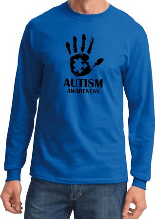 Autism Awareness Hand Long Sleeve