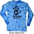Autism Awareness Hand Long Sleeve Tie Dye