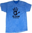 Autism Awareness Hand Mineral Tie Dye T-shirt