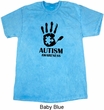 Autism Awareness Hand Mineral Tie Dye T-shirt