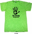 Autism Awareness Hand Mineral Tie Dye T-shirt