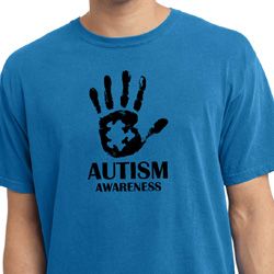 Autism Awareness Hand Pigment Dyed T-shirt