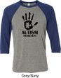 Autism Awareness Hand Raglan Shirt