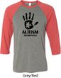 Autism Awareness Hand Raglan Shirt