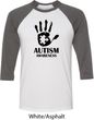 Autism Awareness Hand Raglan Shirt