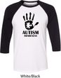 Autism Awareness Hand Raglan Shirt