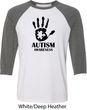 Autism Awareness Hand Raglan Shirt