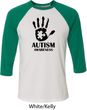 Autism Awareness Hand Raglan Shirt