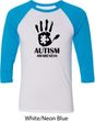 Autism Awareness Hand Raglan Shirt