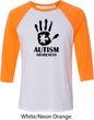 Autism Awareness Hand Raglan Shirt