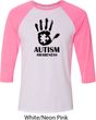 Autism Awareness Hand Raglan Shirt