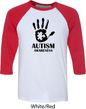 Autism Awareness Hand Raglan Shirt