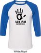 Autism Awareness Hand Raglan Shirt