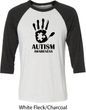 Autism Awareness Hand Raglan Shirt