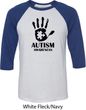 Autism Awareness Hand Raglan Shirt