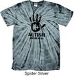 Autism Awareness Hand Spider Tie Dye T-shirt