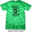 Autism Awareness Hand Spider Tie Dye T-shirt