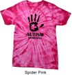 Autism Awareness Hand Spider Tie Dye T-shirt