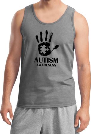 Autism Awareness Hand Tank Top
