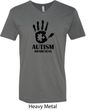 Autism Awareness Hand V-neck Shirt